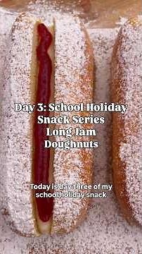 Easy Long Jam Doughnuts (No Fry Bakery-Style Recipe)