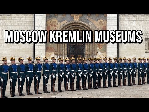 Moscow Kremlin Museums Walking Tour 4K 60FPS
