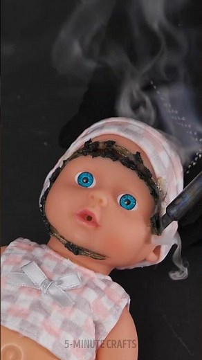 A strange bracelet made from a doll's face 👶