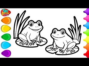 How To Draw Cute Frogs For Leap Day | Easy Step By Step Tutorial