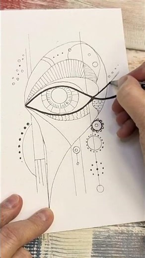 From Lines to a Geometric Eye #shorts