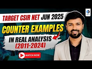 Counter Examples | Real Analysis | CSIR NET Mathematics | Counter Examples | IFAS