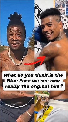 what do you think,is the Blue Face we see now really the original him? #shorts #celebrity #BlueFace