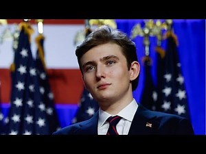 ‘Very distinguished’: Internet erupts as Barron Trump speaks for the first time on camera