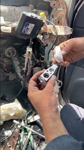 AC Expansion Valve Clean And Fix #auto