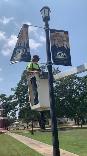 When you’re on campus, look up and take a look at the new light post banners celebrating our sesquicentennial! Visit uapb.edu to learn more about events to commemorate the mission, memories and milestones that make UAPB exceptional. #OurPrideShows #UAPB150 | University of Arkansas at Pine Bluff