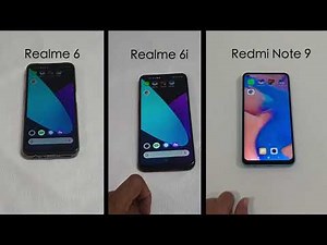 Realme 6i vs Realme 6 vs Redmi note 9: Speed Test Comparison