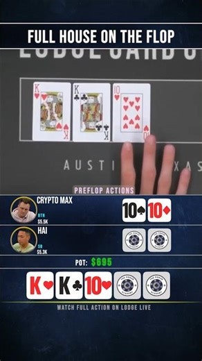 Monster Flop Hits… 😱 #poker