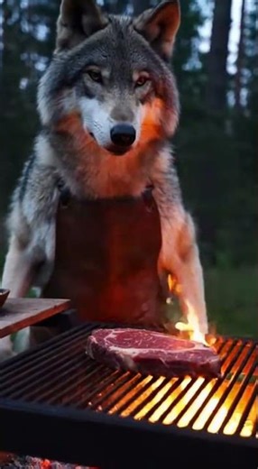 How Wolf Grills Juicy BBQ Steak 🐺🔥 Master the Perfect Sear #BBQTips #SteakLovers #Grilling