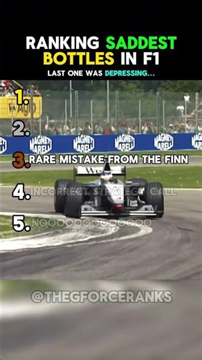 Ranking the Saddest F1 Bottles! 😢