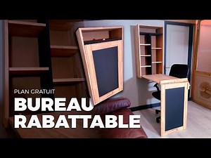 Modular wall-mounted unit that can be converted into a desk