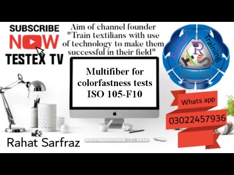 ISO 105-F10 | ISO multifibers for colorfastness | Textile testing #testextv #rahbartrainingservices