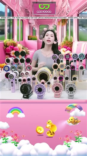 GOOJODOQ X NAILONG GFS008 High-Speed Desktop Fan