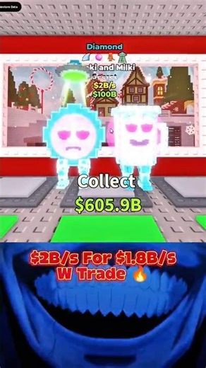 I Got Diamond Cooki and Milki $2B In W Trade💀🔥 #Stealabrainrot #Shorts #Viralvideos #roblox