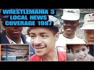 Wrestlemania 3 1987 news coverage local news! Rare! Awesome! #Wrestlemania3 #wwe #wwf #hulkhogan