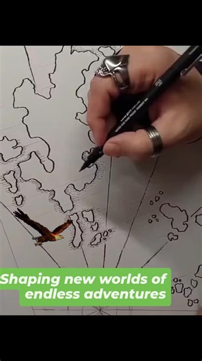 Shaping new worlds of endless adventures. 🏁 . All my work is done by hand, using either traditional or digital tools. No AI. Made by Human. #adventure #roleplay #mapmaking #noai #madebyhumans | Mapping Creativity