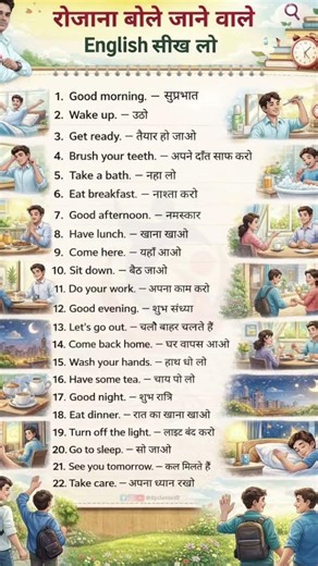 Daily English practice / daily use English sentences / English grammar Hindi #shorts #english
