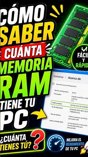 💻 How to Check How Much RAM Your PC Has | Easy and Fast #shorts