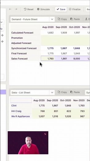 Netstock's S&Op: Effortless team forecasting & planning