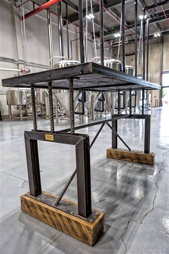 Rebar Steel Epoxy Table: Industrial Modern Dining Room Furniture - Etsy