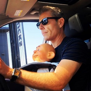 Getting ready to film a Puppet drive thru coffee order with Baby for #spongeweekly #comedy #puppet #agt #bgt #familytime #thingstodowhenbored #entertainment #ventriloquism #paulzerdin #summervibes #friends #happiness #funny #happy #instapic #followme | Paul Zerdin