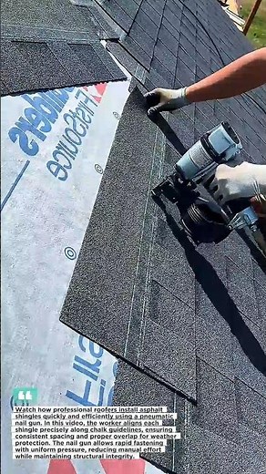 Insane Roofing Speed! Nail Gun Shingle Installation Like a Pro 🇺🇸