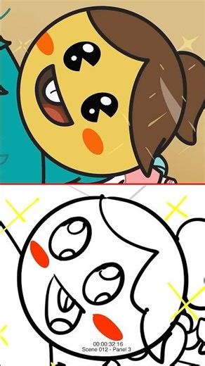 Mascot horrors! 😬 Animation Vs Animatic #emojitown #shorts #animation