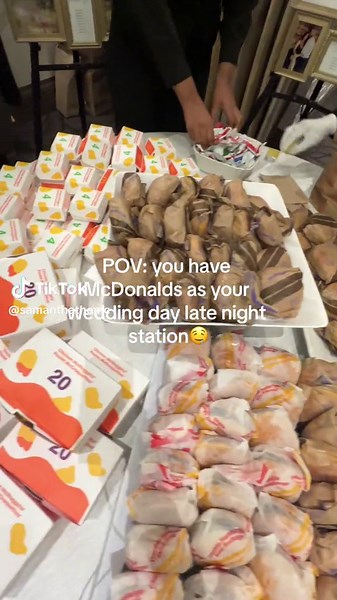 Wedding Vendor Tips: McDonald's Late Night Station 🍔
