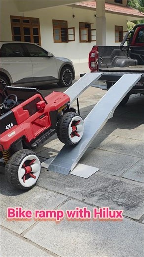 Bike ramp for pickup trucks #hilux