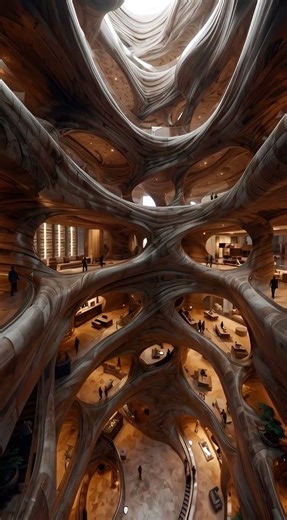 interior inspired by ant colony