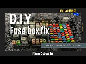 Fuse Box Refurbishment DIY H3 Hummer