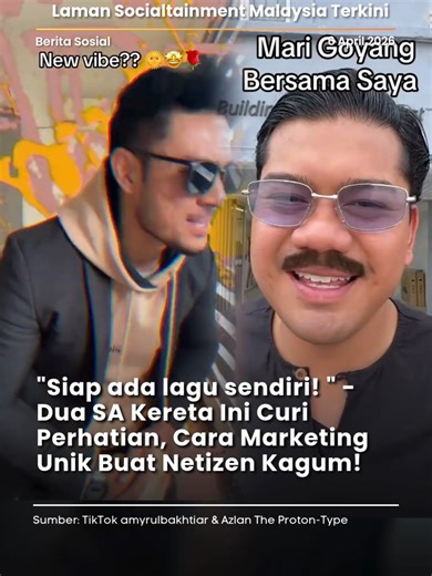 Mesti pernah lalu dekat FYP korang kan? haa SA / pempengaruh amyrulbakhtiar & azlan the proton type masing-masing dah ada lagu sendiri untuk mempromosikan kereta yang mereka jual! Unik dan next level weh. Apa yang buat lagi menarik, baru-baru ni di Threads, netizen siap buat “team” untuk mereka, Team Azlan vs Team Amyrul. Masing-masing ada penyokong setia, sampai ada yang cakap dua-dua pun layak support sebab usaha diorang cari rezeki 💯 Di sebalik content yang nampak santai dan menghiburkan tu,