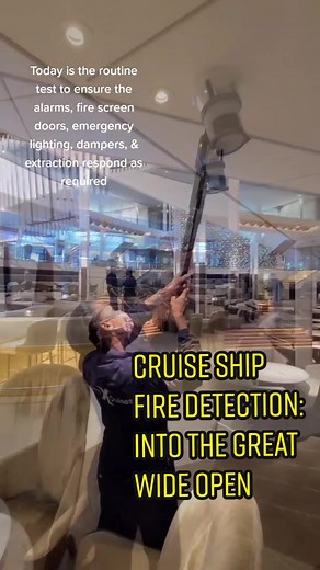 Celebrity Edge Cruise Ship Atrium Fire Detection Systems