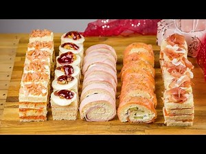 Easy homemade appetizers: you only need sandwich bread!