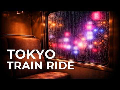 A Sleepy Train Ride Through Tokyo | Narrated Sleep Journey | Train Sounds | 2 Hours | No Music