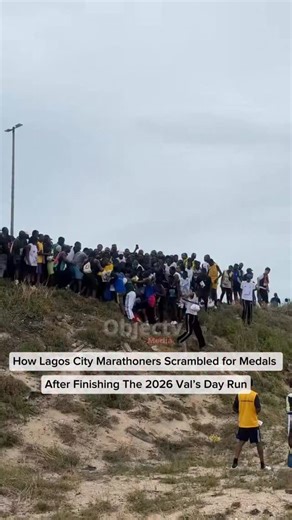 How Lagos City Marathoners Scrambled for Medals After Finishing The 2026 Val’s Day Run | Objectv Media