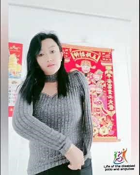 The beautiful woman has an amputated arm and life with one arm #disability