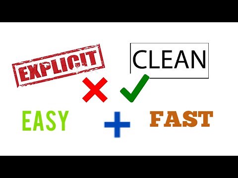 How To Make a Clean Version of a Song