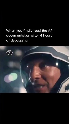 When you finally read the API documentation after 24 hours of debugging 👍💀 ll #shorts
