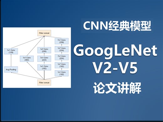 GoogLeNetV2-V5：系列模型讲解