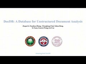 DocDB: A Database for Unstructured Document Analysis