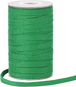 Plant Ties, 164 Feet 8mm Green Garden Twine Soft Garden String Stretchy Tree Supports Biodegradable for Tomato Plants, Climbing Roses and Vines Organizing