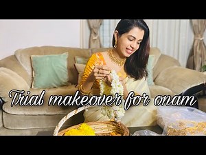 Trial Makeover for Onam | Get ready with me | Diya Krishna | Ozy Talkies