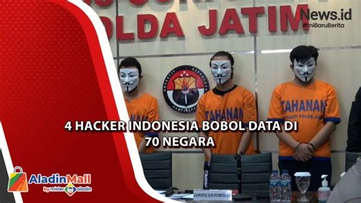 Bobol Data Pribadi Warga di 70 Negara, 4 Hacker Indonesia Raup Rp5 Miliar