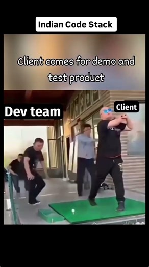 When Client Comes for Demo & Tests the Product #coding #viral #memes #viralvideo