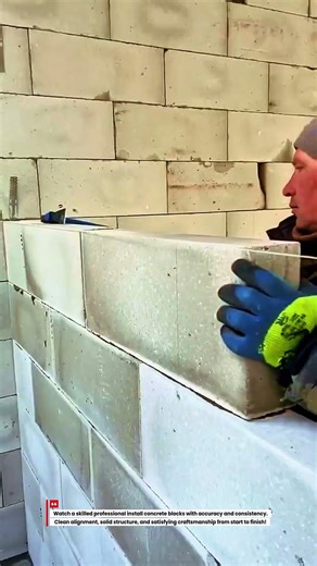 Pro Blockwork! Installing Concrete Blocks with Perfect Precision
