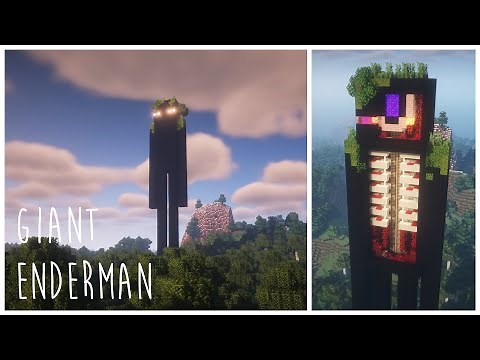 Minecraft | How to Build a Giant Enderman - Tutorial