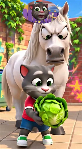 TOM the Cat LEARNS to RIDE POTATO the HORSE (Educational Song 2026)