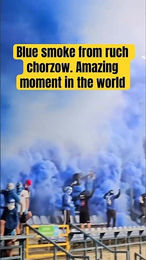 Ruch Chorzów Ultras Create Insane Blue Smoke Show! Unbelievable Stadium Atmosphere!
