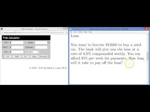 Using a TVM Calculator